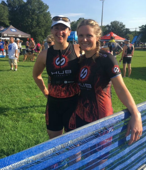 Team Hub group members after a race.